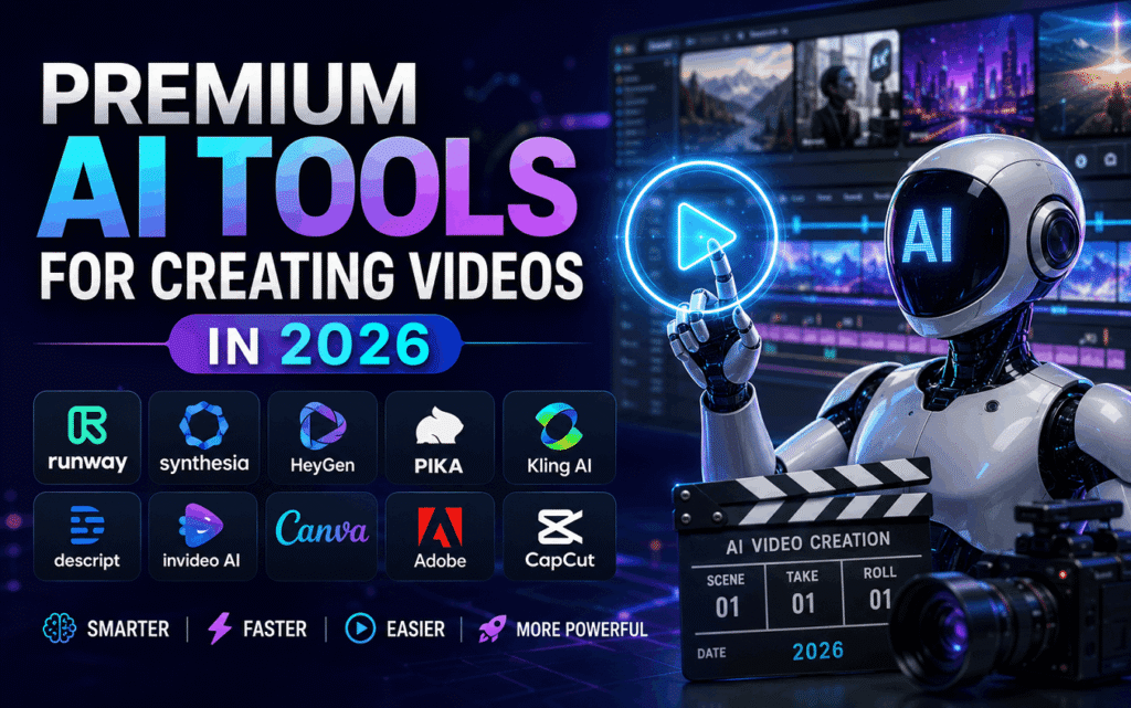Premium AI Tools for Creating Videos in 2026: Best Platforms for Creators, Brands & Businesses