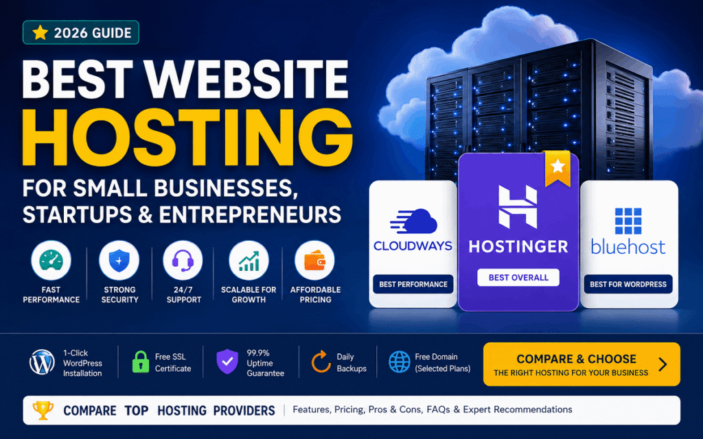 Best Website Hosting for Small Businesses & Startups 2026